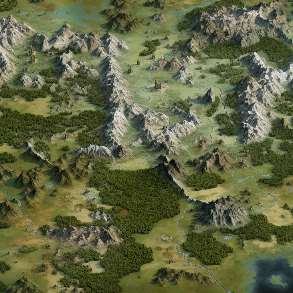 Futuristic city with many trees rivers flowers filled