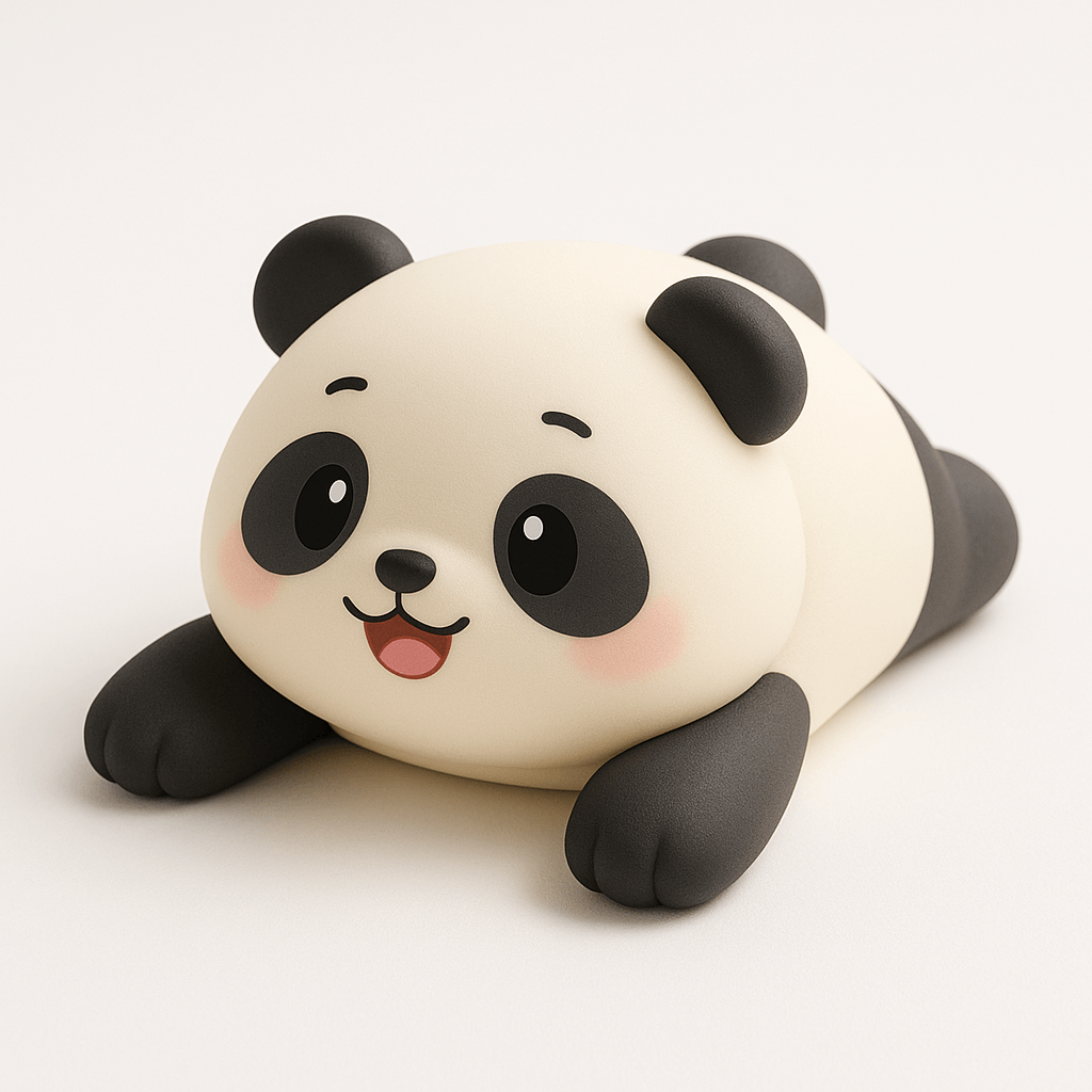 Create an image of cute chibi-style silicone wrist rest