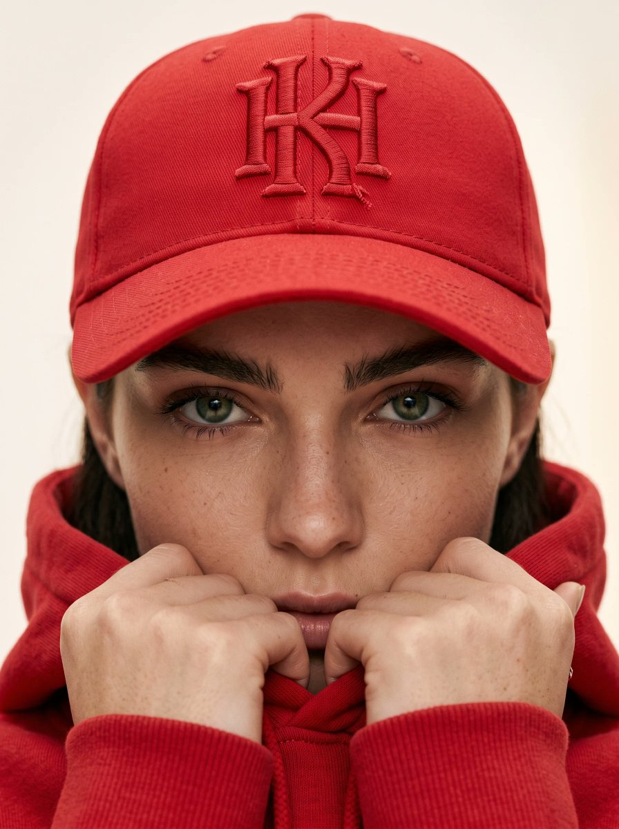 Ultra-realistic fashion beauty crop of female model wearing