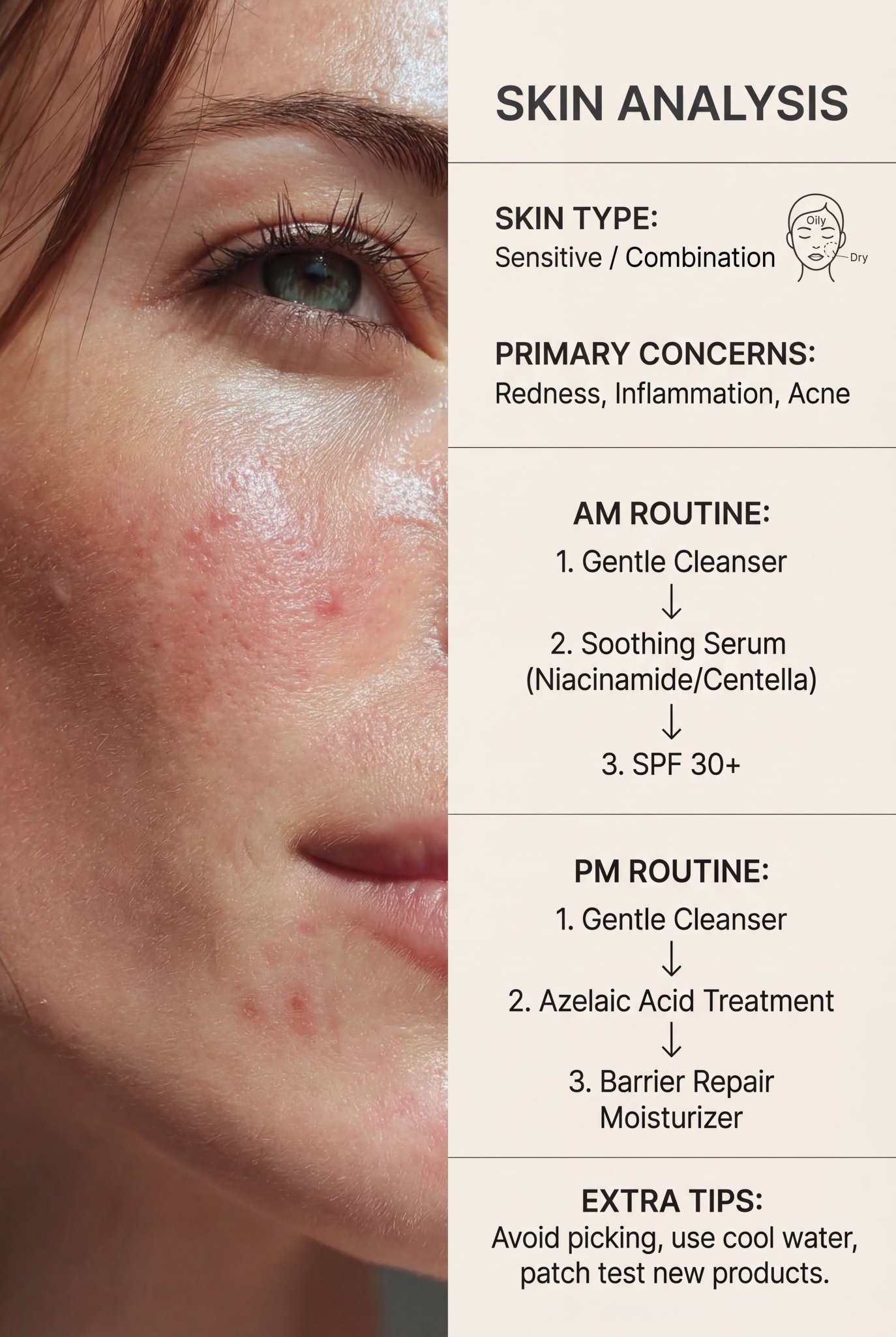You are professional skin analyst and skincare expert