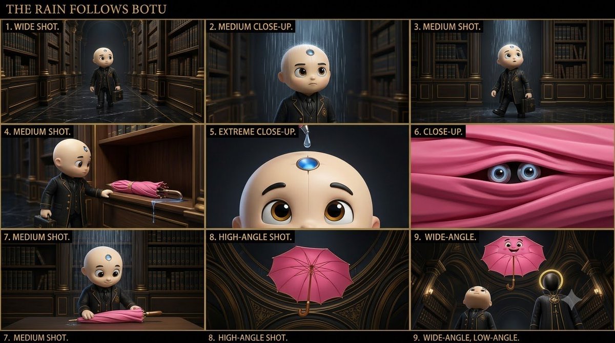 Create cinematic animated-film still for an original animated
